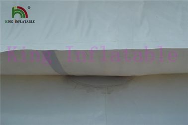 0.9mm PVC تارپولین سفید / سبز Inflatable آب اسباب بازی غارنوردی یخچال برای پارک آب