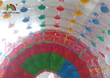 انفجار رنگارنگ آب اسباب بازی / غلتک با PVC / TPU 2.8m طولانی 2.4m قطر