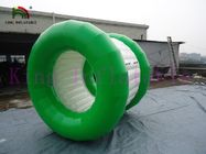سبز / سفید PVC تارپول تورم یاطاقان توپ نورد اسباب بازی برای پارک آب