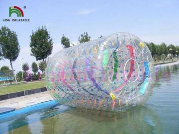بازدارنده آتش PVC / TPU Inflatable Water Toy با رشته های رنگی در داخل نمایش