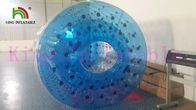 آبی و یا رنگارنگ 1.0mm PVC پنبه ای بافندگی آب اسباب بازی / آبی توپ نورد برای بچه ها