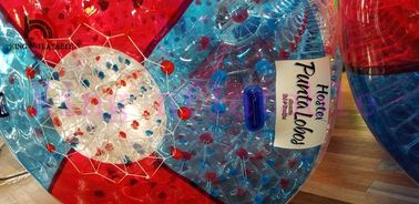 ضد آب PVC / TPU نصب شده بزرگ اسباب بازی آب بادی با پمپ هوا CE برای بازی آب