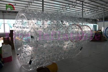 1.0mm PVC / TPU خنده دار منفجر کردن آب اسباب بازی تورم استوانه غلتک