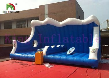 شبیه سازی شده بازی گشت و گذار ورزشی بادی 0.55 میلی متر پی وی سی دریایی آبی / سفید اسباب بازی بادی