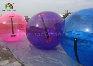 بنفش / آبی بزرگ 1.0mm PVC پیاده روی بادوام در توپ آب قطر 2m برای استخر یا دریاچه