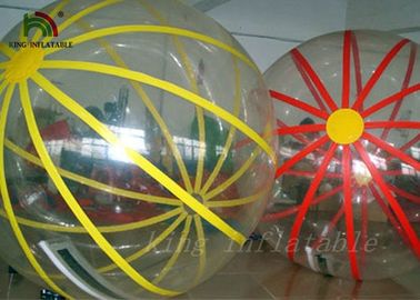 1.0 میلیمتر PVC / TPU تورم بادی در توپ طلای توپ Walking Ball خود ایستاده 2 متر قطر