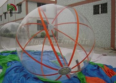 1.0 میلیمتر PVC / TPU تورم بادی در توپ طلای توپ Walking Ball خود ایستاده 2 متر قطر