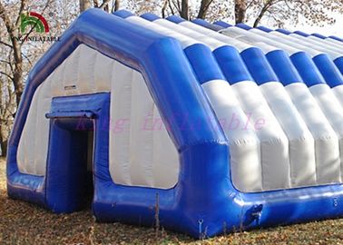 PVC بیرونی در فضای باز غول سالن تورم رویداد چادر سفید / رنگ آبی