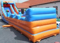 آبی / نارنجی پلاستیکی توری پلاستیکی Inflateable Slide Slider Eco-friendly Outdoor