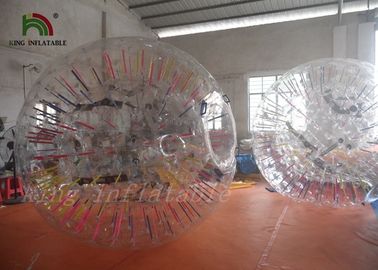 توپ 3M غول پیکر قرمز رقص با پلیت PVC / TPU مواد توسط هوای داغ مهر و موم شده است