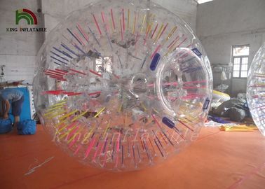 توپ 3M غول پیکر قرمز رقص با پلیت PVC / TPU مواد توسط هوای داغ مهر و موم شده است