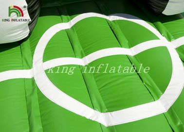پرچم رنگارنگ Inflatable Football Bouncer Combo Soccer اسلاید خشک و موانع
