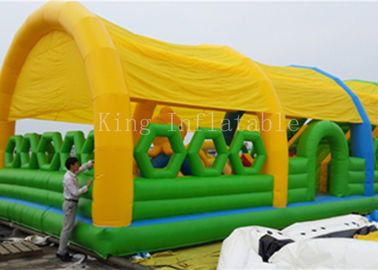 0.55 PVC Tarpaulin Bouncer Castle تفریحی با فضای تفریحی در فضای باز قلعه