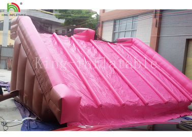 اسلاید آب بادی گلدان پی وی سی پی وی سی PVC 0.55 Mm برای کودکان صورتی رنگ سفارشی