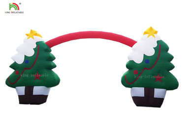 محصولات تبلیغاتی بادی EN14960 11 * 5 m Blow Up Christmas Christmas Arches Santa