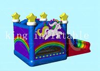 Castle Tarpaulin OEM Unicorn Rainbow Castle Bouncer بادی