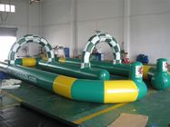 بازی های ورزشی Inflatable 0.65 سفارشی Racetrack Playground Self-standing