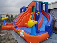 گواهینامه CE با پارک آب قابل تورم با Slide PVC بند بند برای بازی های آبگرم کودکان و نوجوانان