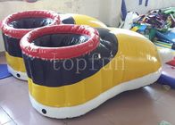 کفش های پلاستیکی زرد PVC برای مسابقه پیاده روی جالب فوتبال بادی قابل انعطاف