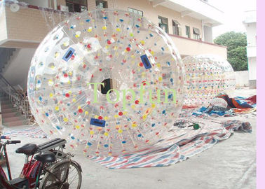 توپ نقطه ای با کیفیت بالا توپ Zorb با توپ Zorbing PVC با حلقه D-Coloful