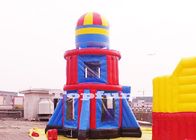 سفینه 10m موشک بال بالا تورم پریدن قلعه تندرست برج خارج از منزل بازی