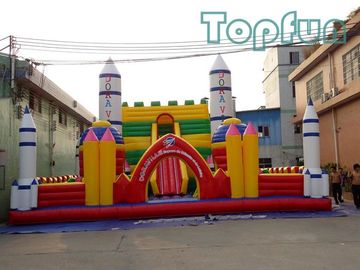 مرکز پرتاب موشک پریدن قلعه 10m x 10m سفارشی برای پارک تفریحی