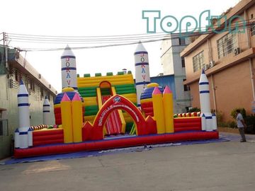 مرکز پرتاب موشک پریدن قلعه 10m x 10m سفارشی برای پارک تفریحی