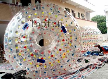 سفارشی اوقات فراغت غول بادی Zorb توپ 1.0mm / 0.8mm PVC / TPU