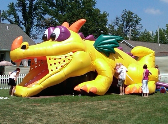 Big Dragon Inflatable Bouncer Castle Course for Children