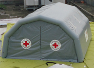پناهگاه موقت پزشکی در فضای باز چادر بادی PVC خاکستری