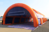 چادر خیمه شب بازی بادی به شکل طاق بزرگ با ورودی تونل
