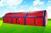 چادر گنبدی بادی بزرگ قرمز با پنجره برای تجاری