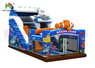 صفحه نمایش دیجیتال برجسته اقیانوس پارک PVC اسلاید بادی بادکنکی با دم تایید شده CE