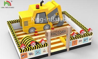 10 x 8 متر متر تفریحی زرد پارک تفریحی Forklift Theme Jumper Bounce House for Kids
